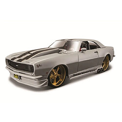 Universal 1: 24 Modifié Chevrolet Chevrolet SS 396 Modèle de précision de moulage sous pression hautement détaillé Modèle de voiture Collection Cadeau | Voiture jouet de moulage sous pression (gris)