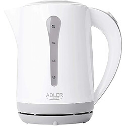 Adler bouilloire électrique sans fil de 2,5L 2200W gris blanc