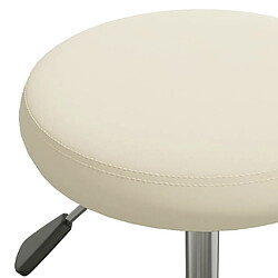 Acheter vidaXL Tabouret de massage Velours Crème