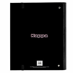 Reliure à anneaux Kappa Silver pink Noir Rose 27 x 32 x 3.5 cm