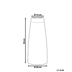 Avis Beliani Vase décoratif CYRENE fait à la main Céramique 50 cm Bois foncé