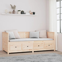 Avis vidaXL Lit de jour sans matelas 80x200 cm bois de pin massif