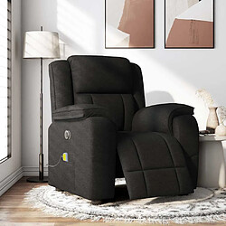 vidaXL Fauteuil de massage inclinable électrique Noir Tissu