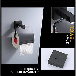 Acheter Universal Espace Aluminium Toilette Rouleau Porte-papier Noir Cuisine Tour Porte-papier Self-Service Mur Organisation Porte-toilette Décoration | Porte-papiers (Noir)