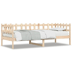 Maison Chic Lit de jour, Lit de repos pour Salon Chambre,Canapé-lit,Lit d'invité 80x200 cm Bois de pin massif -MN47082