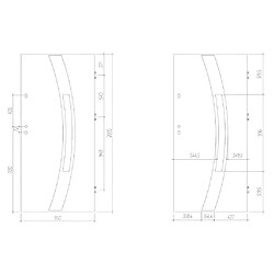 Acheter Vente-Unique Porte d'entrée en acier vitrée avec inox H207 x L100 cm anthracite - poussant droit - TROFA