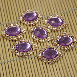 Strass Flatback Violet pas cher