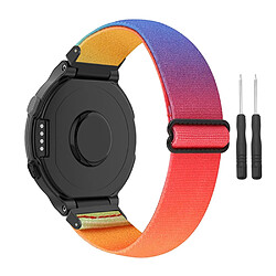 Bracelet en nylon élastique réglable coloré pour votre Garmin Forerunner 735xt/220/230/235/620/630