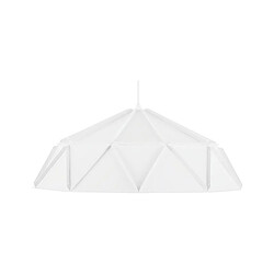 Beliani Lampe suspension SENIA Métal Blanc