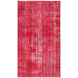 Vidal Tapis de laine 201x112 rouge Ultra Vintage