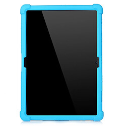 Coque en silicone avec béquille coulissante bleu clair pour votre Lenovo Tab M10 TB-X605F