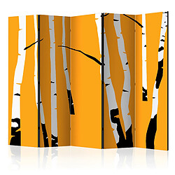 Artgeist Birches on the orange background II