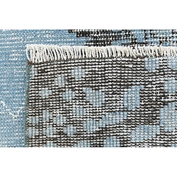 Avis Vidal Tapis de laine 297x170 Bleu Ultra Vintage