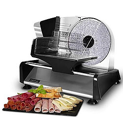 Totalcadeau Trancheuse de viande avec différentes lames 180W Noir Acier inoxydable - Trancheuse professionnelle pas cher