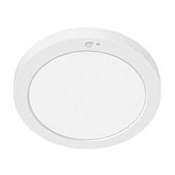 plafonnier à led - rond - 18w - cct - avec détecteur pir - aric 50959