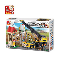 Briques Compatibles Lego - Construction - La ville - La Grue Télescopique Et Le Moulin - Sluban