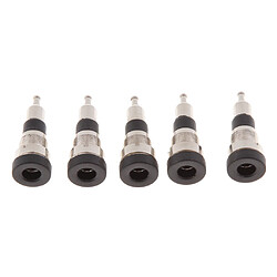 5pcs 4mm Banana Socket Mount Fixation sur panneau Connecteur terminal noir