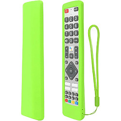 SANAG Housse Coque En Silicone Pour Sharp Aquos Tv Telecommande Shw/Rmc/0133 Shwrmc0133, Etui De Protection Pour Sharp Tv Telecommande, Antiderapage, Antisismique, Lavable-Glow Green