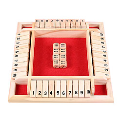 Four Way Shut The Box Game Game Jeu De Jouets 2-4 Joueurs Salle De Classe Home Pub