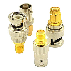 Avis 4x BNC Femelle / Mâle à L'adaptateur Rf Du Connecteur Coaxial Mâle / Femelle à Prise SMA