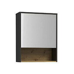 Vente-Unique Armoire murale de salle de bain anthracite - 60 cm - YANGRA