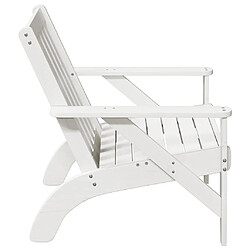 Avis vidaXL Chaise de jardin adirondack blanc 75x77x77cm bois massif de pin