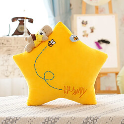 Acheter Universal 40cm beau ciel série star peluche coussin peluche douce dessin animé lune poupée sieste coussin chambre décoration bébé cadeau d'anniversaire | oreiller de luxe (jaune)