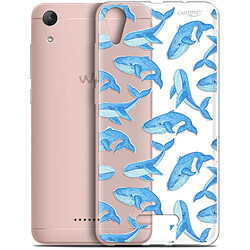 Caseink Coque arrière Wiko Lenny 4 (5 ) Gel HD [ Nouvelle Collection - Souple - Antichoc - Imprimé en France] Baleines