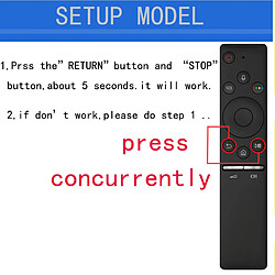 GUPBOO Convient pour la télécommande vocale Samsung TV BN59-01298C BN59-01298D BN59-01298A