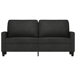 Avis Maison Chic Canapé à 2 places,Sofa de Salon,Canapé droit Noir 140 cm Tissu -GKD931756