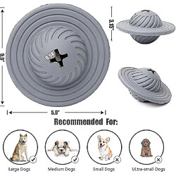 Jouet De Balle De Friandise Pour Chien, balles De jouets De Puzzle De distribution De Friandises Interactives iq, balle De friandise Pour Chien ufo, Jouets Pour Chiots En Caoutchouc Naturel Pour Chiens Moyens Et Petits