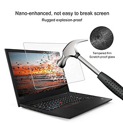 Avis Wewoo Film de verre trempé plein écran de dureté de surface de 0,4mm 9H pour Lenovo ThinkPad E585 15,6 pouces