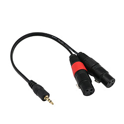 Acheter Mono Jack 3.5mm (PC/ Ordinateur Portable) à 2 XLR Femelle (Mélangeur / Haut-parleur) Câble Diviseur