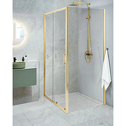 Beliani Cabine de douche YORO 80 x 100 x 185 cm Doré