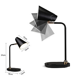 Lampe de Bureau LED Rechargeable Noir