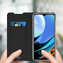 Acheter Housse Redmi 9T / Poco M3 Porte-carte Fonction Support Dux Ducis Noir