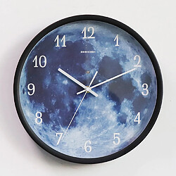 Avis Horloge Murale Lumineuse 12 Pouces Ronde Décorative Horloge De Chambre à Coucher Cadeaux Noir