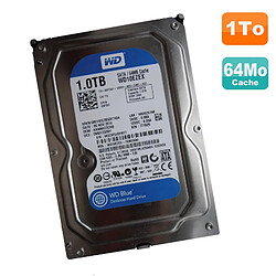 Western Digital Disque Dur 1To WD Blue SATA III 3.5" WD10EZEX-75M2NA0 05P30F 5P30F 7200RPM 64Mo - Occasion