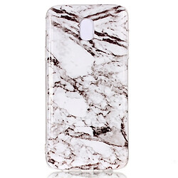 Wewoo Coque en TPU Motif Marble Pour Galaxy J7 2018 Blanc