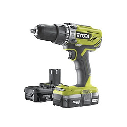 Ryobi - Perceuse visseuse à batterie 18V 1,3Ah Li-Ion One + 50 Nm - R18PD3-213G