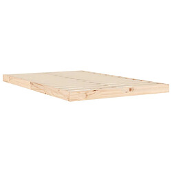 Avis vidaXL Cadre de lit sans matelas 120x190 cm bois de pin massif