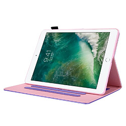 Avis Etui en PU avec stockage de cartes violet pour votre Apple iPad 9.7 (2018)/9.7 (2017)/Air 2/Air