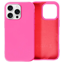 Avizar Coque pour iPhone 16 Pro Semi-rigide Soft-touch Anti-traces Fuchsia