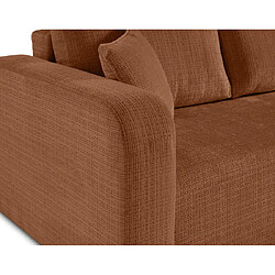 Bestmobilier Miro - canapé d'angle réversible - 4 places - convertible avec coffre - en velours texturé pas cher