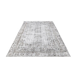 Avis Vidal Tapis de laine 274x185 gris Ultra Vintage