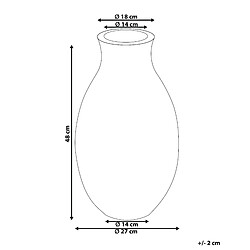 Avis Beliani Vase décoratif STAGIRA fait à la main Céramique 48 cm Bleu