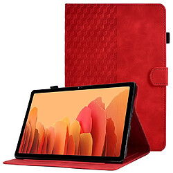 Etui en PU fonction d'éveil/veille automatique avec support et porte-cartes pour votre Samsung Galaxy Tab A7 10.4 (2020) (T500/T505) - rouge