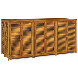 vidaXL Boîte de rangement de jardin 210x87x104 cm bois massif d'acacia