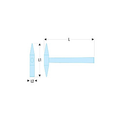 Facom Marteaux à piquer les soudures 340 grammes manche Hickory