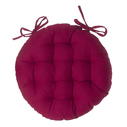 Atmosphera, Createur D'Interieur Galette de chaise ronde Alix - Diam. 38 cm - Rouge